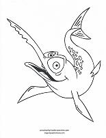 swordfish coloring page