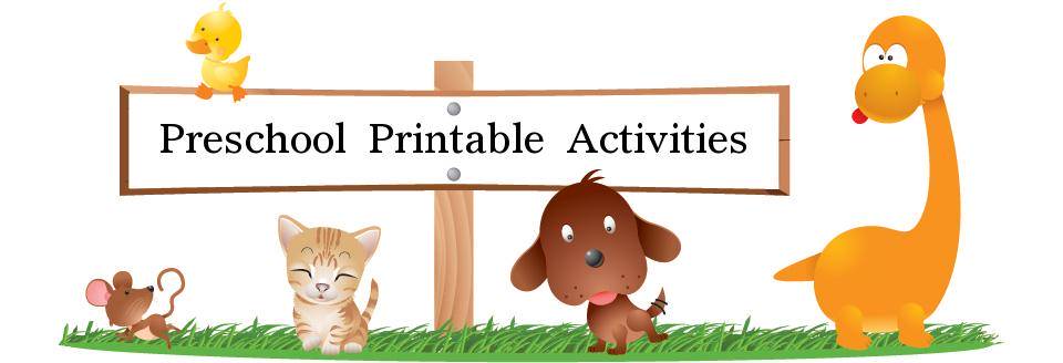 Preschool Printable Activities Preschool Printable Activities